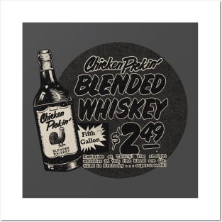 Vintage Chicken Pickin Whiskey Posters and Art